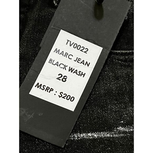 Si Tu Veux Marc Jeans Black Wash Superstack Mens Size 28 - Picture 5 of 5